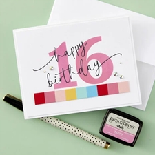 Spellbinders BetterPress Plate Set - Sweeping Celebration Sentiment